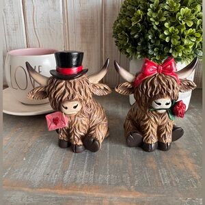 Adorable Highland Cow Figurines